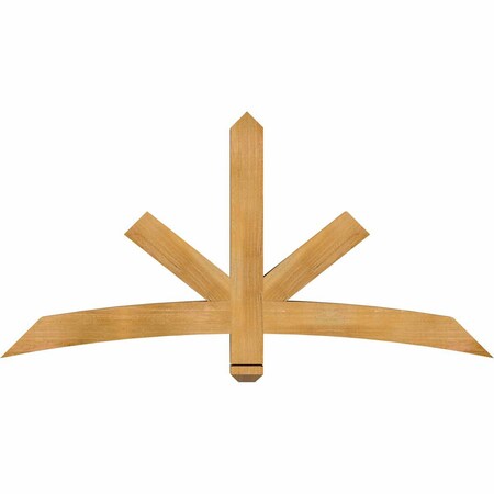 Ekena Millwork Alberta Rough Sawn Timber Gable Bracket, Western Red Cedar, 60"W x 30"H x 4"D x 4"F, 12/12 Pitch GBW060X30X0404ALB00RWR